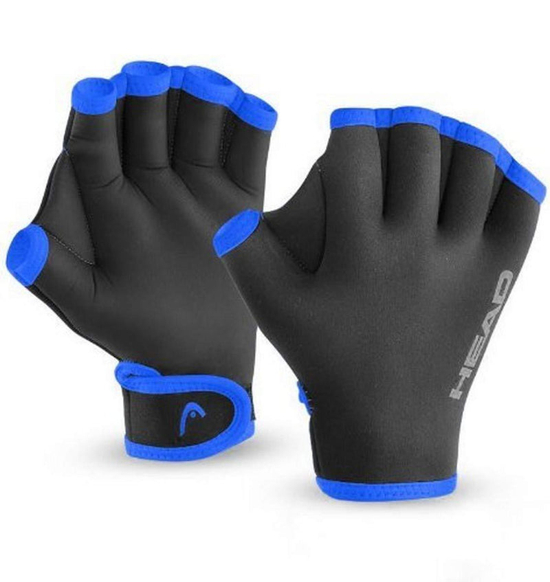 [AUSTRALIA] - Head Swim Glove Medium Black Blue 