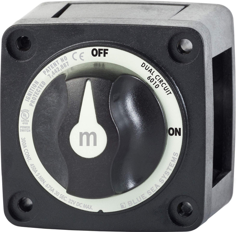 Blue Sea Systems 300 Amp m-Series Battery Switches Dual Circ. Black - BeesActive Australia