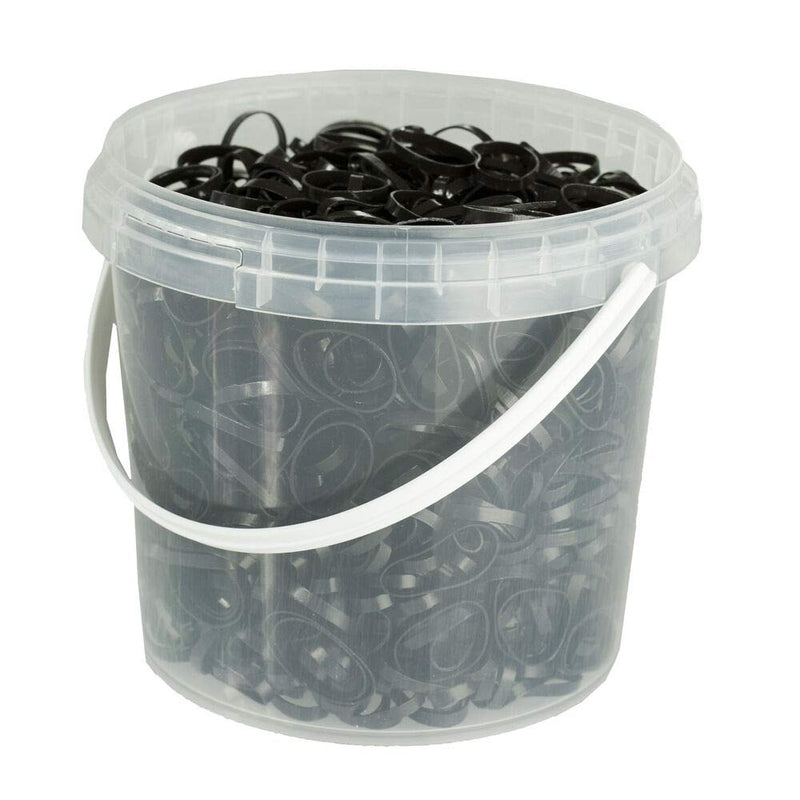 HORZE Silicone Rubber Plaiting Band One Size Black - BeesActive Australia