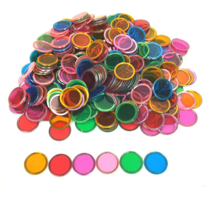 Tapp Collections Bingo Transparent Chips 300-pk Assorted Colors - BeesActive Australia
