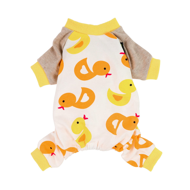 Fitwarm® Cute Duck Dog Pajamas Dog Clothes Dog Jumpsuit Pet Cat Pjs Medium (Chest16" Back12") - BeesActive Australia