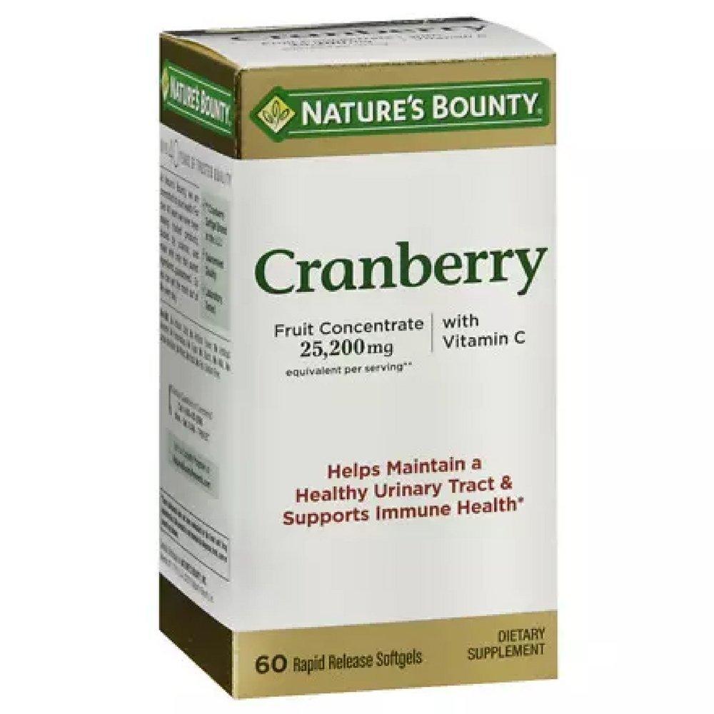 Nature's Bounty Cranberry Dietary Supplement 60 Soft Gels (Pack of 3) - BeesActive Australia