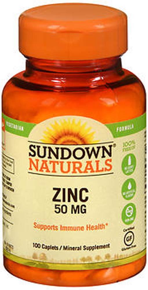 Sundown Zinc 50 mg Caplets 100 Caplets (Pack of 2) - BeesActive Australia