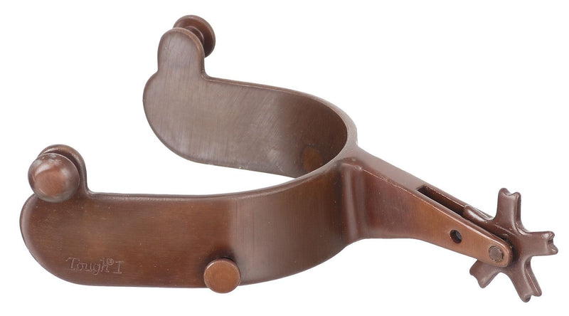 [AUSTRALIA] - Tough 1 Bull Rider Blue Steeled Rodeo Spurs, Brown 