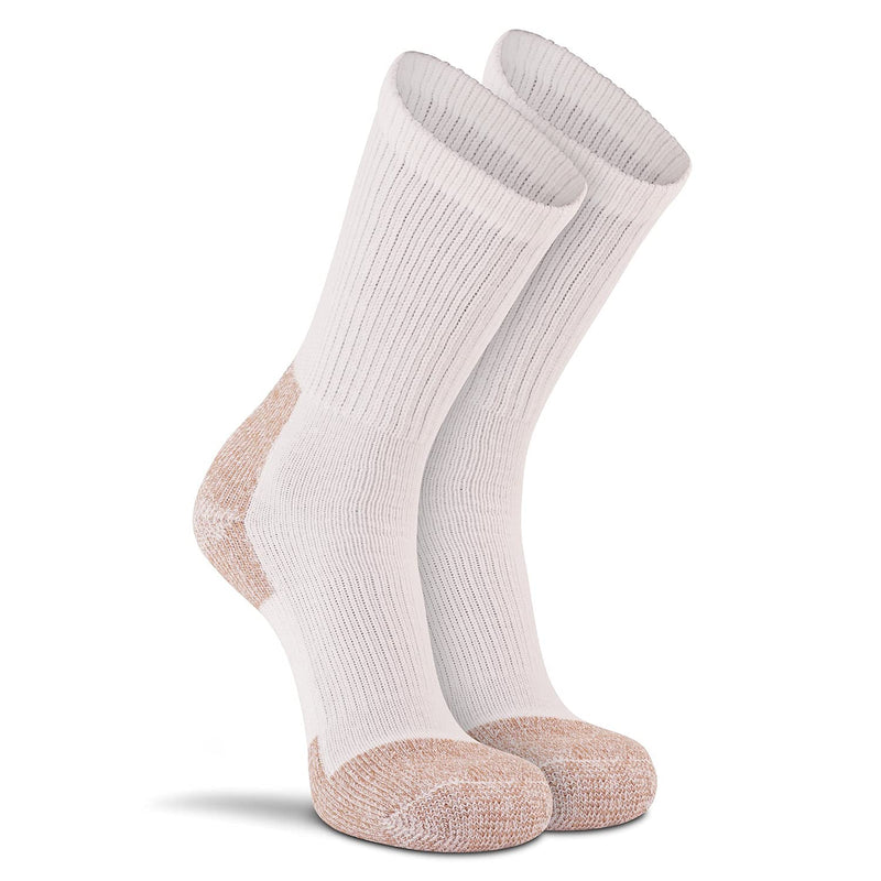 FoxRiver unisex-adult womens mens Steel -Toe Heavyweight Work Crew Socks (2 Pair Pack) Large White - BeesActive Australia