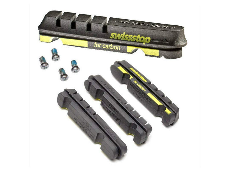 SwissStop Flash Evo Replacement pads for carbon rims Shimano- Black Prince- Pack of 4 - BeesActive Australia