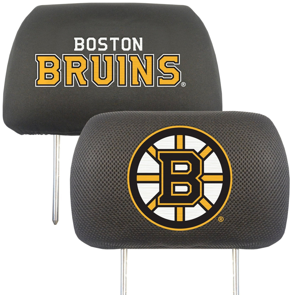 FANMATS 14778 NHL Boston Bruins Polyester Head Rest Cover,Team Colors,10"x13" - BeesActive Australia