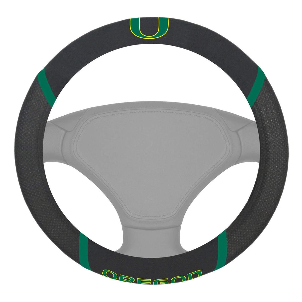 FANMATS - 14924 NCAA University of Oregon Ducks Polyester Steering Wheel Cover 15"x15" - BeesActive Australia