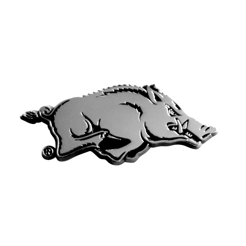 FANMATS 14809 NCAA University of Arkansas Razorbacks Chrome Team Emblem,1.4"x3.2" 1.4"x3.2" - BeesActive Australia