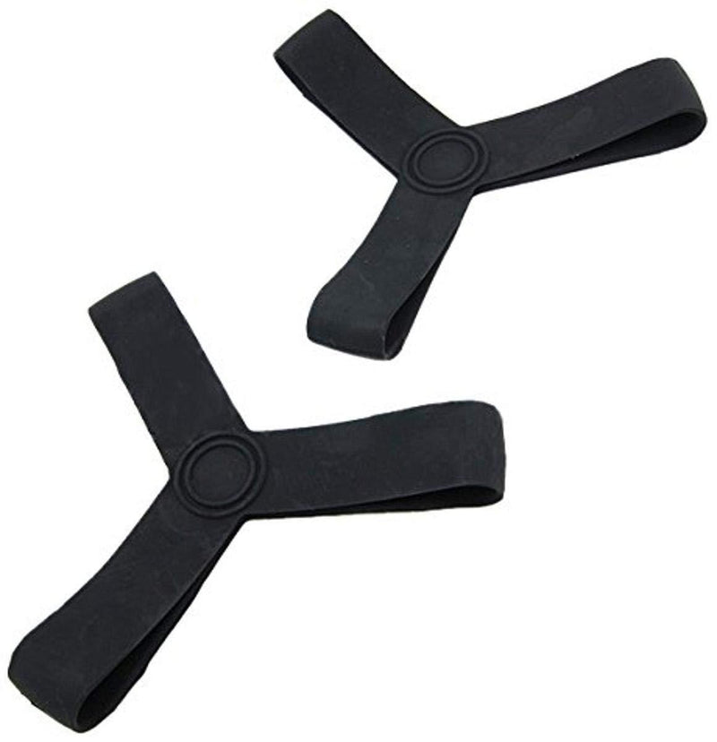 [AUSTRALIA] - Scuba Diving Snorkeling Rubber Fin Black Keepers/Gripper Set - Pair Small 