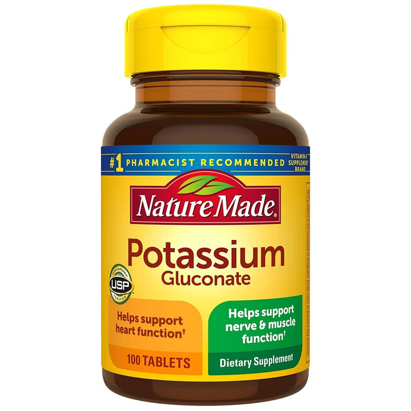 Nature Made Potassium Gluconate 550mg, 100 tablets - BeesActive Australia