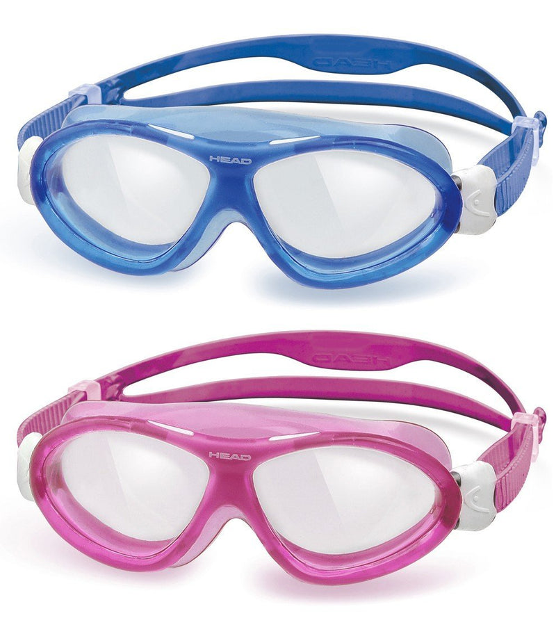 [AUSTRALIA] - HEAD Kids Seal 2 Pack Swim Goggles, Dark Blue & Pink White 