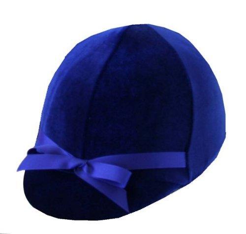 [AUSTRALIA] - Equestrian Riding Helmet Cover - Royal Blue Velvet 