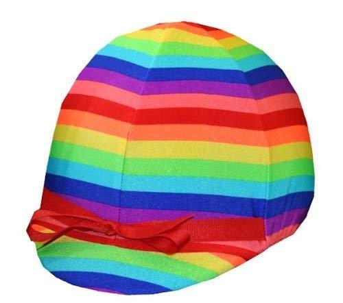 [AUSTRALIA] - Equestrian Riding Helmet Cover - Rainbow Stripe 