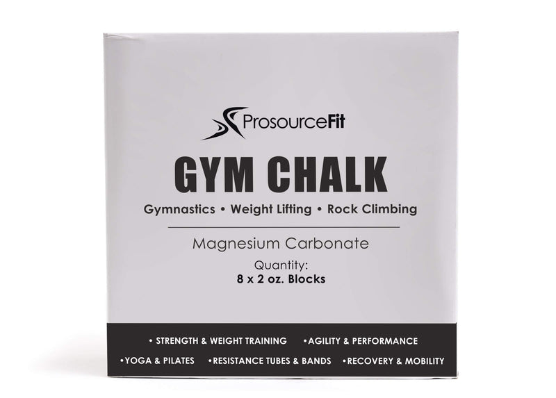 ProsourceFit Professional Grade Gym Chalk for Cross Fitness, Weightlifting, Gymnastics and Rock Climbing; Magnesium Carbonate; 1lb (8 Blocks) - BeesActive Australia