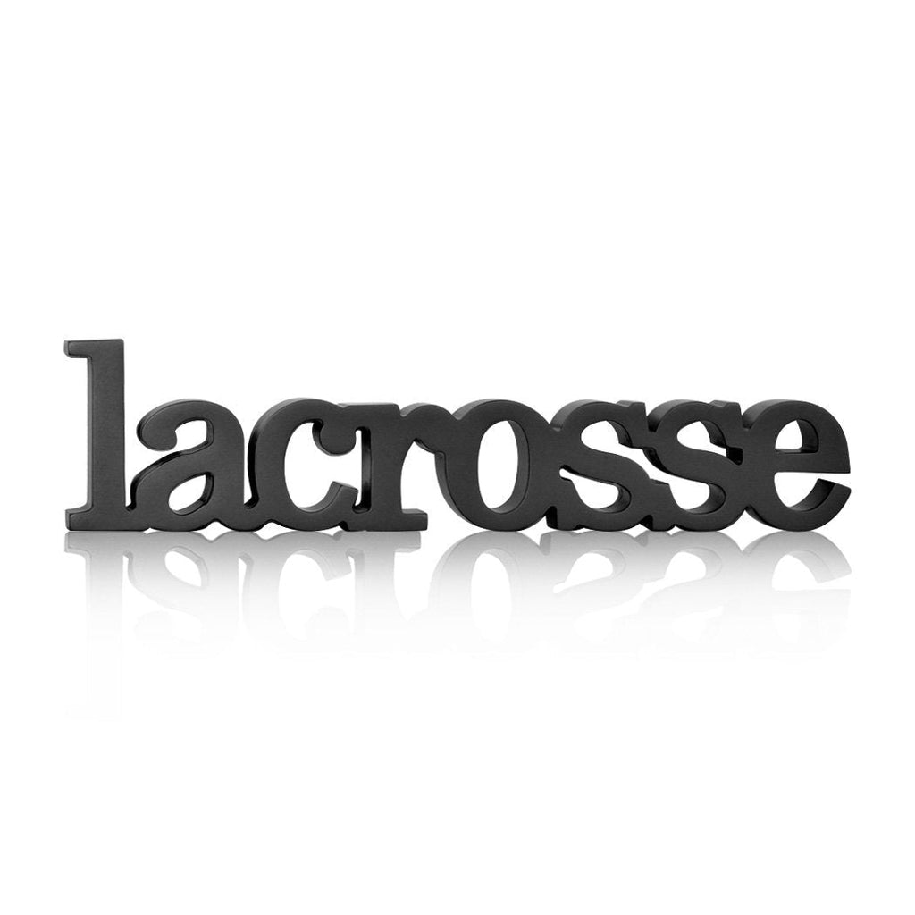 [AUSTRALIA] - ChalkTalkSPORTS Lacrosse Wood Words | Lacrosse Sign & Decor 