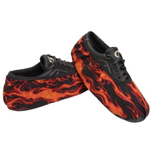 [AUSTRALIA] - Master Industries Men's Bowling Shoe Cover, Flames, Small 