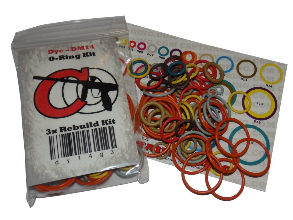 [AUSTRALIA] - Captain O-Ring 3X Color Coded Oring Rebuild Kit for Smart Parts ION 