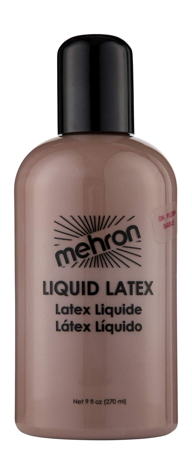 Mehron Makeup Liquid Latex (9 oz) (Dark Flesh) 9 Ounce Dark Flesh - BeesActive Australia