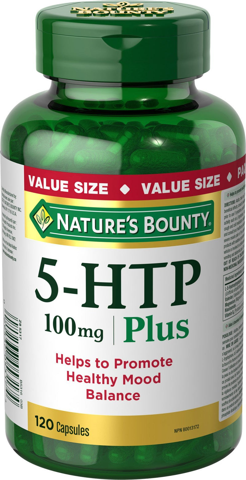 Nature's Bounty 5-HTP 100mg 120 count - BeesActive Australia