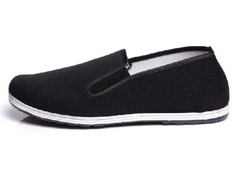 [AUSTRALIA] - UNOW Chinese Traditional Cloth Kung Fu Shoes,Black Classic soles + Black 40 | (US:Men 7.5 | Women 9) 