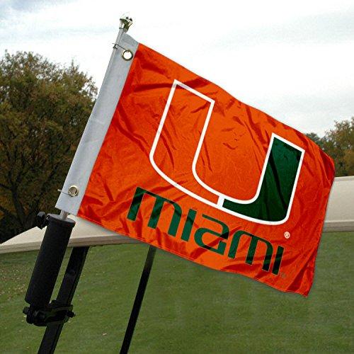 [AUSTRALIA] - College Flags & Banners Co. Miami Hurricanes Golf Cart and Boat Flag 