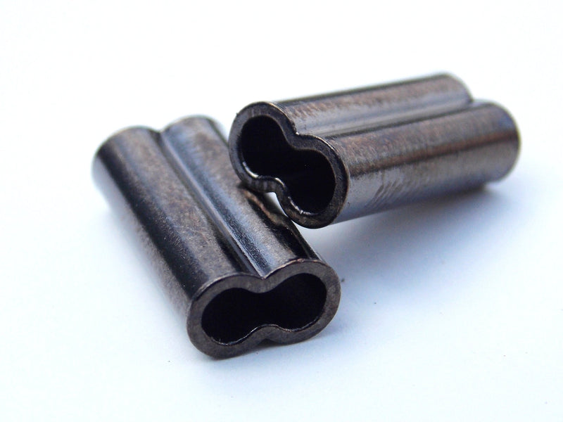 Copper Double Barrel Crimp Sleeves 2.0mm x 15mm - 100 Pieces - BeesActive Australia