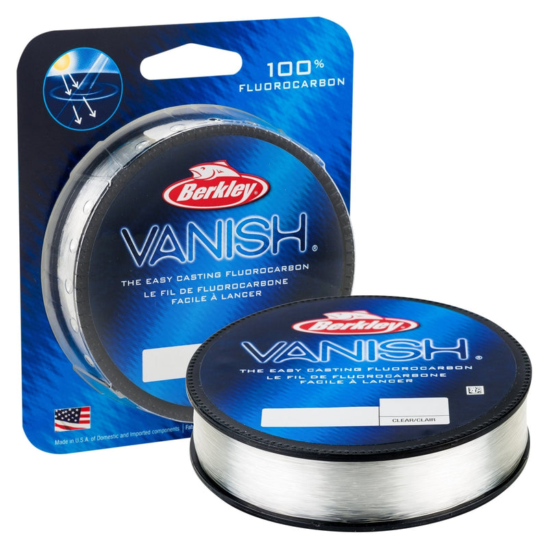 Berkley Vanish Fluorocarbon Fishing Line/Leader Material 250 Yards Clear - Vanish 2 Pounds - BeesActive Australia