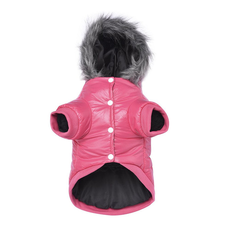 lesypet Dog Warm Winter Coat, Doggy Coats for Small Dogs Wind Resist Paded Warm Jacket for Puppy Pink - BeesActive Australia