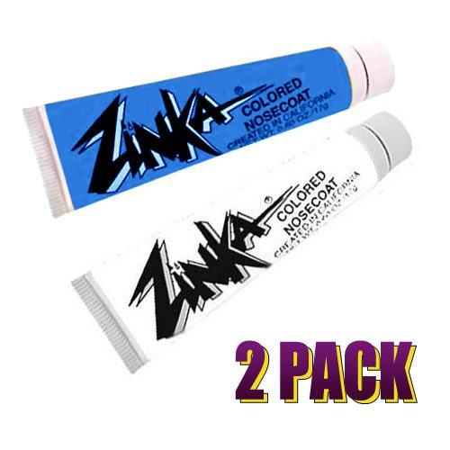 Zinka Colored Sunblock Zinc Waterproof Nosecoat 2 Pack Bundle - Blue White - BeesActive Australia