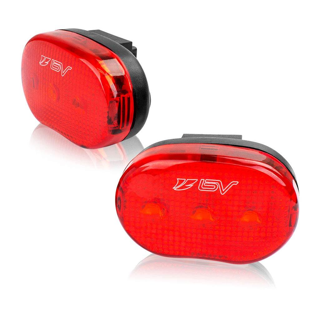 BV Rear Bike Tail Light 2 Pack, Bicycle LED Rear Lights, Easy to Install for Cycling Safety Flashlight Screw Mount - BeesActive Australia
