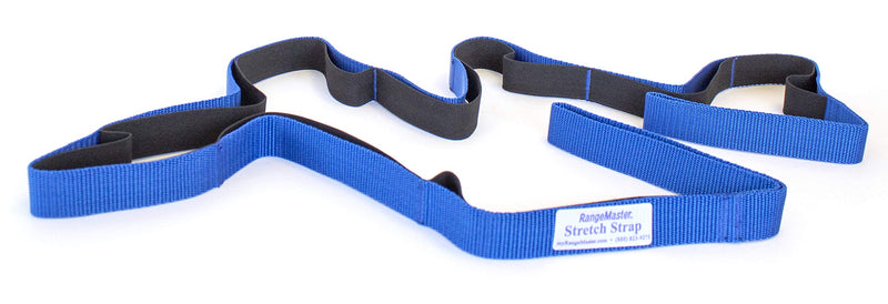 RangeMaster Stretch Strap with Exercise Guide│ Versatile Multi-Loop Strap Perfect for Yoga, Pilates, and Physical Therapy │ Portable │ Helps Improve Flexibility Blue - BeesActive Australia