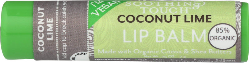 Soothing Touch, Lip Balm Coconut Lime Organic, 0.25 Ounce - BeesActive Australia