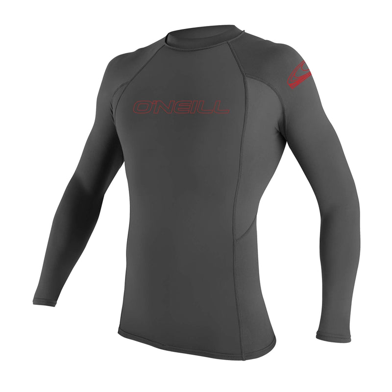 O'Neill Youth Basic Skins UPF 50+ Long Sleeve Rash Guard 4 Graphite - BeesActive Australia