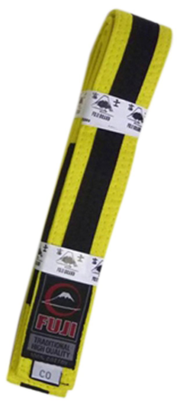 [AUSTRALIA] - Fuji BJJ Belt, Yellow/Black, C2 