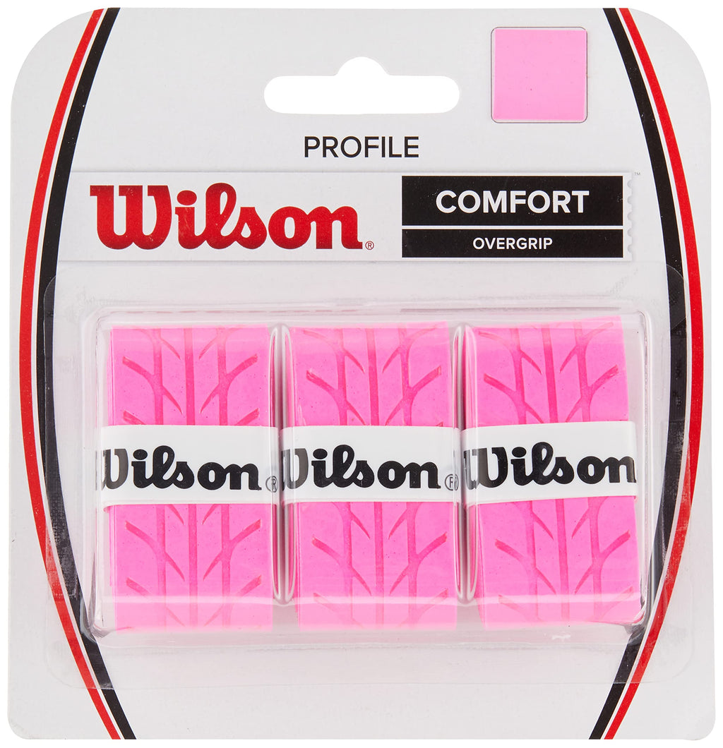 WILSON Profile Tennis Racquet Over Grip, Pink - BeesActive Australia