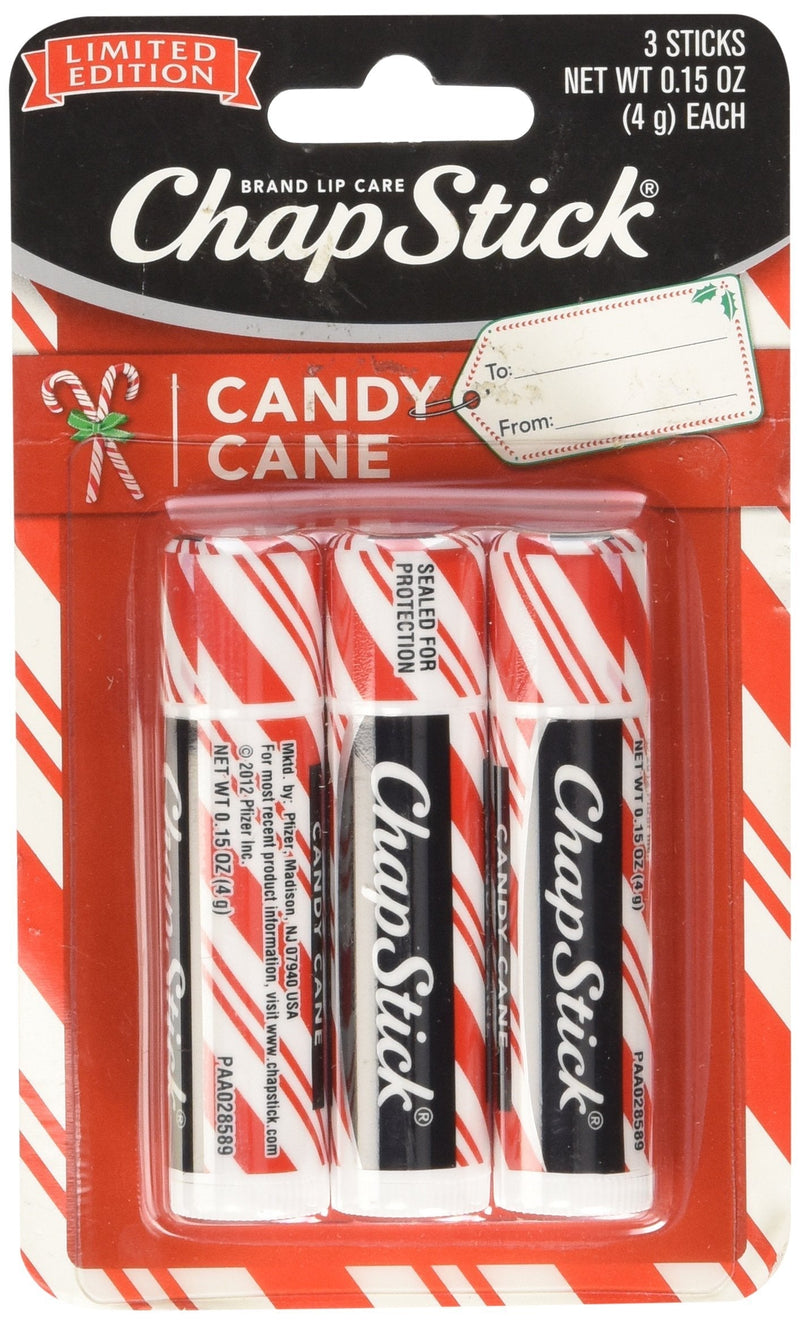 Chapstick Limited Edition Candy Cane a Pack of 3 - BeesActive Australia