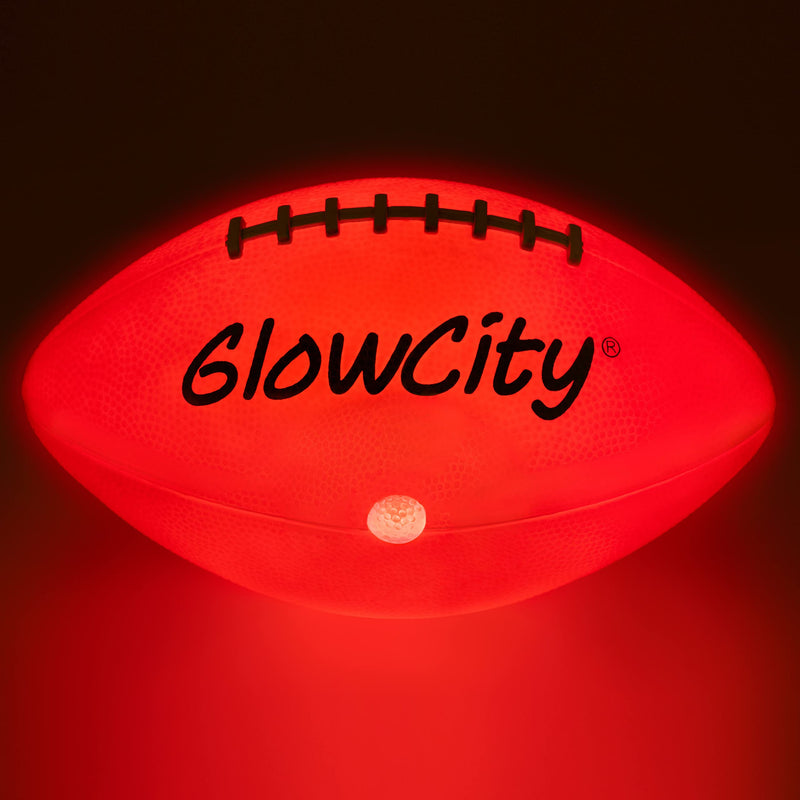 GlowCity Glow in the Dark Football - Light Up, Youth Size Footballs for Kids - LED Lights and Pre-Installed Batteries Included﻿ - BeesActive Australia