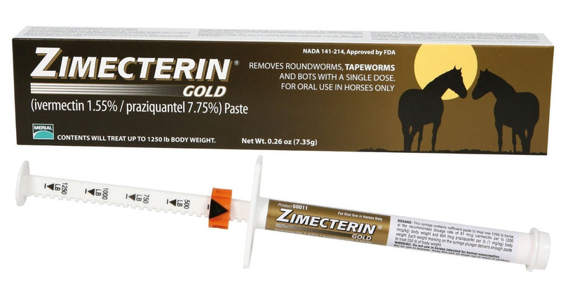 MERIAL INC -EQUINE WORMER 6001120 ZIMECTERIN GOLD EQUINE DEWORMER - BeesActive Australia