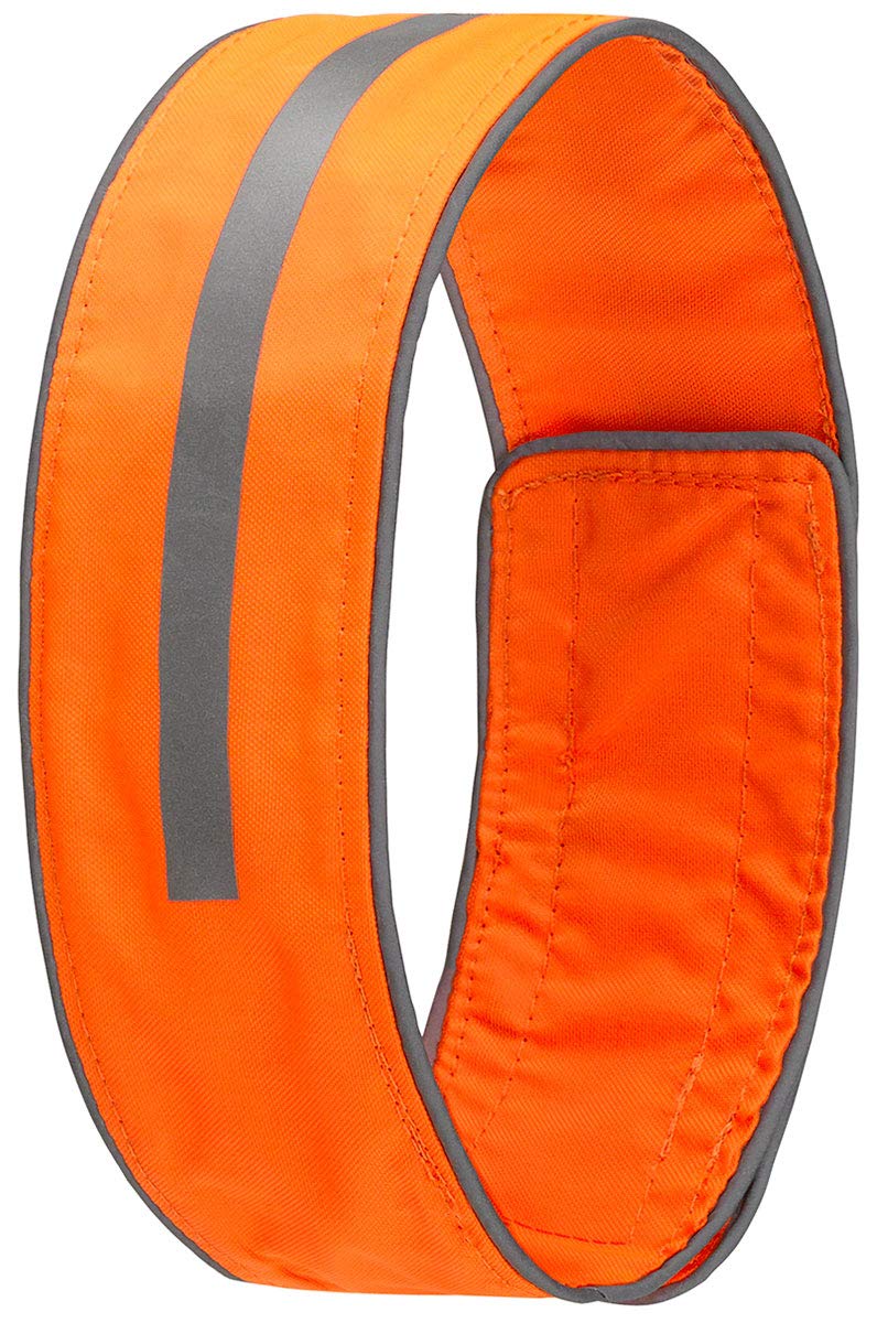 SPOT THE DOG! Reflective Collar Band Safety Apparel for All Dogs - Easy Fastening Closure, High Visibility Fluorescent Orange X-Large - BeesActive Australia