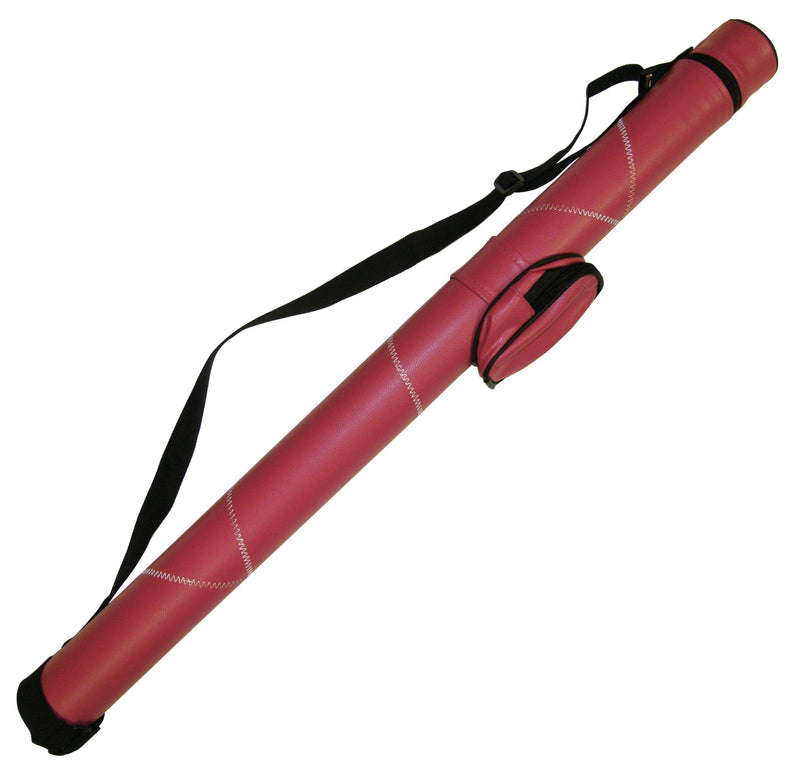 [AUSTRALIA] - 1x1 Hard Pool Cue Billiard Stick Carrying Case, (Several Colors Available) Pink - White 