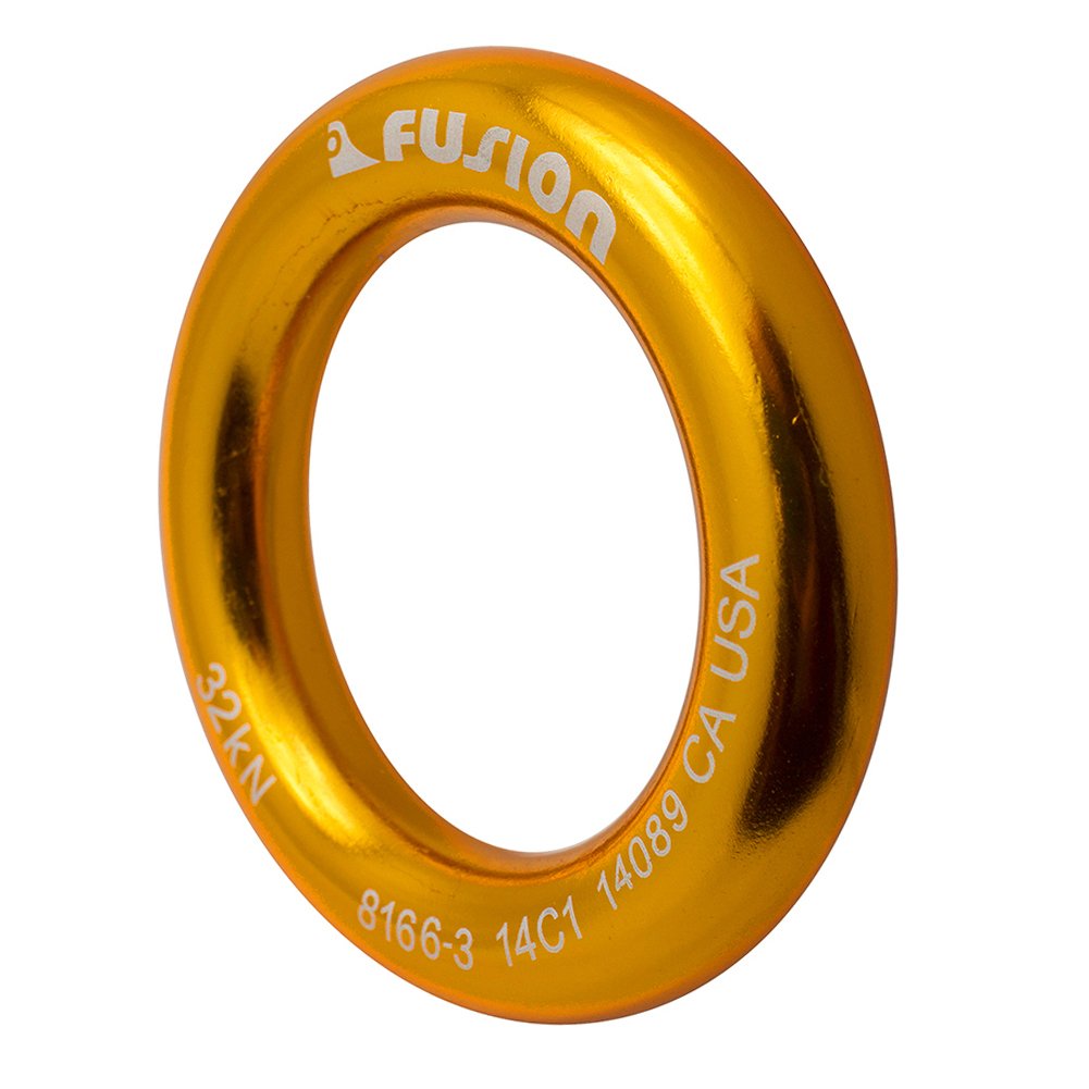 Fusion Climb Perfect Tension Aluminum O-Ring Large 2.625" Gold 32KN - BeesActive Australia