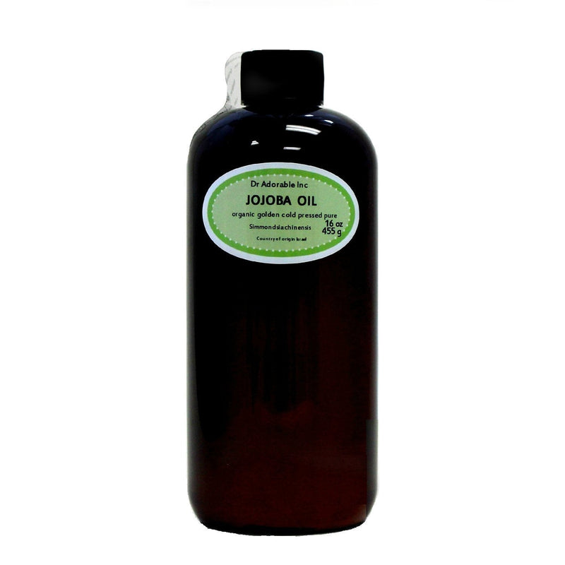 16 OZ Premium Jojoba Oil Golden Organic 100% Pure By Dr.Adorable - BeesActive Australia