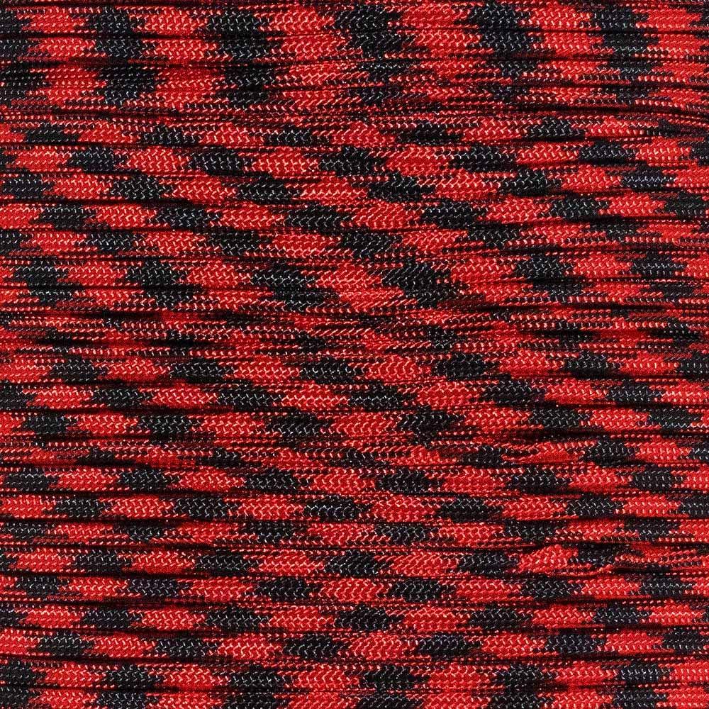 [AUSTRALIA] - PARACORD PLANET 550 Assorted Colors of Paracord in 50 and 100 Foot Lengths Made in The USA BLACK WIDOW 100 Feet 