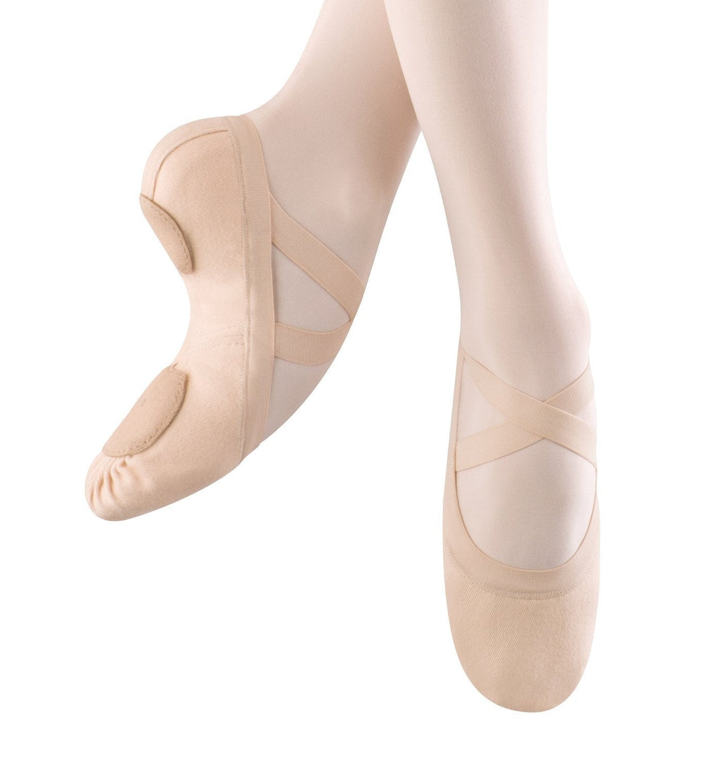 [AUSTRALIA] - Bloch Dance Women's Synchrony Split Sole Stretch Canvas Ballet Slipper/Shoe, Pink, Medium 