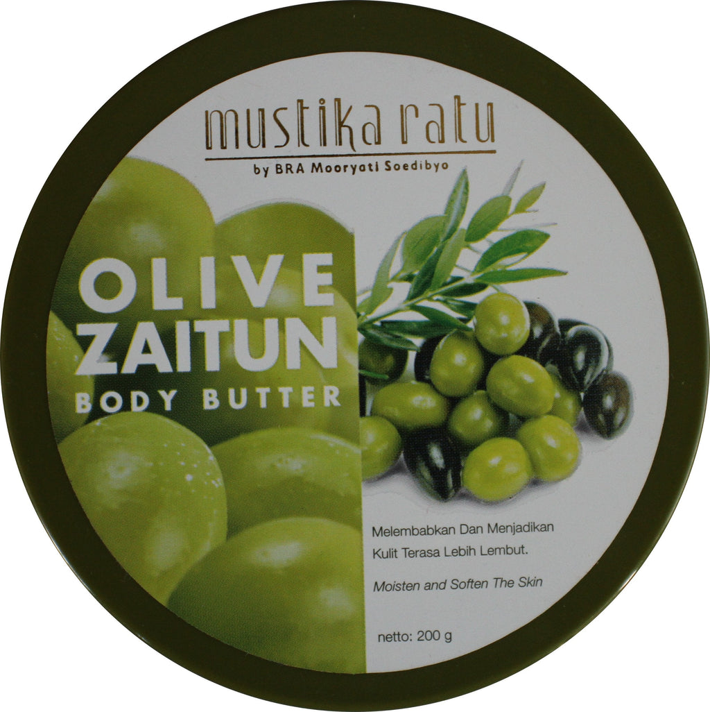 Olive Zaitun Body Butter By Mustika Ratu Indonesia 200 Gram - BeesActive Australia