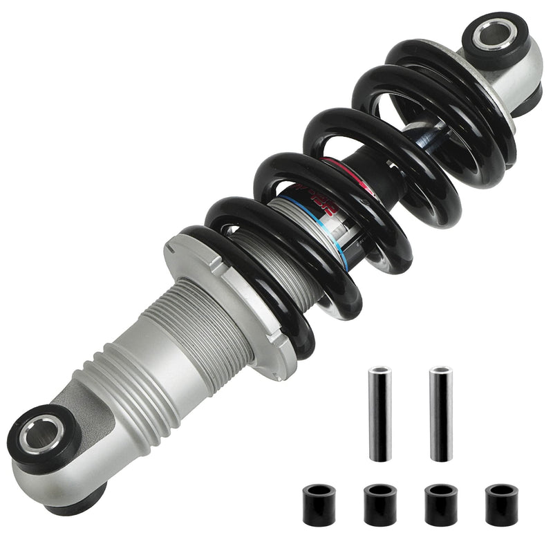 DNM Preload MTB Mountain Wheel Chair Bike Rear Suspension Shock Absorber AL 6061 Coil Spring 750 Lbs 150mm (5.9") x 30mm 160mm (6.23") x 35mm 165mm (6.5") x 35mm with Extra Bushing - BeesActive Australia