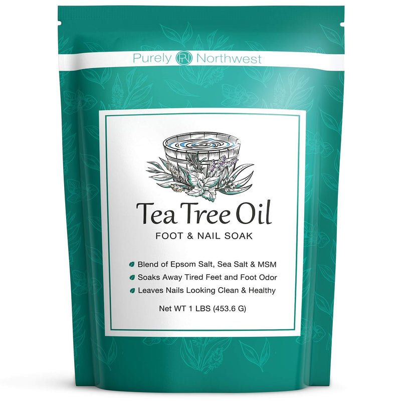 Tea Tree Oil Foot & Body Soak-Alleviates Toenail Fungus, Athletes Foot & Stinky Foot Odor. Softens Dry Calloused Heels, Relieves Burning & Itching associated with Fungal Irritations. Soothing for Plantar Fasciitis & Gout. Made in the USA by Purely Nort... - BeesActive Australia