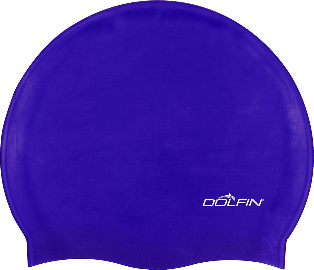 [AUSTRALIA] - Dolfin Solid Silicone Swim Cap One Size Purple 