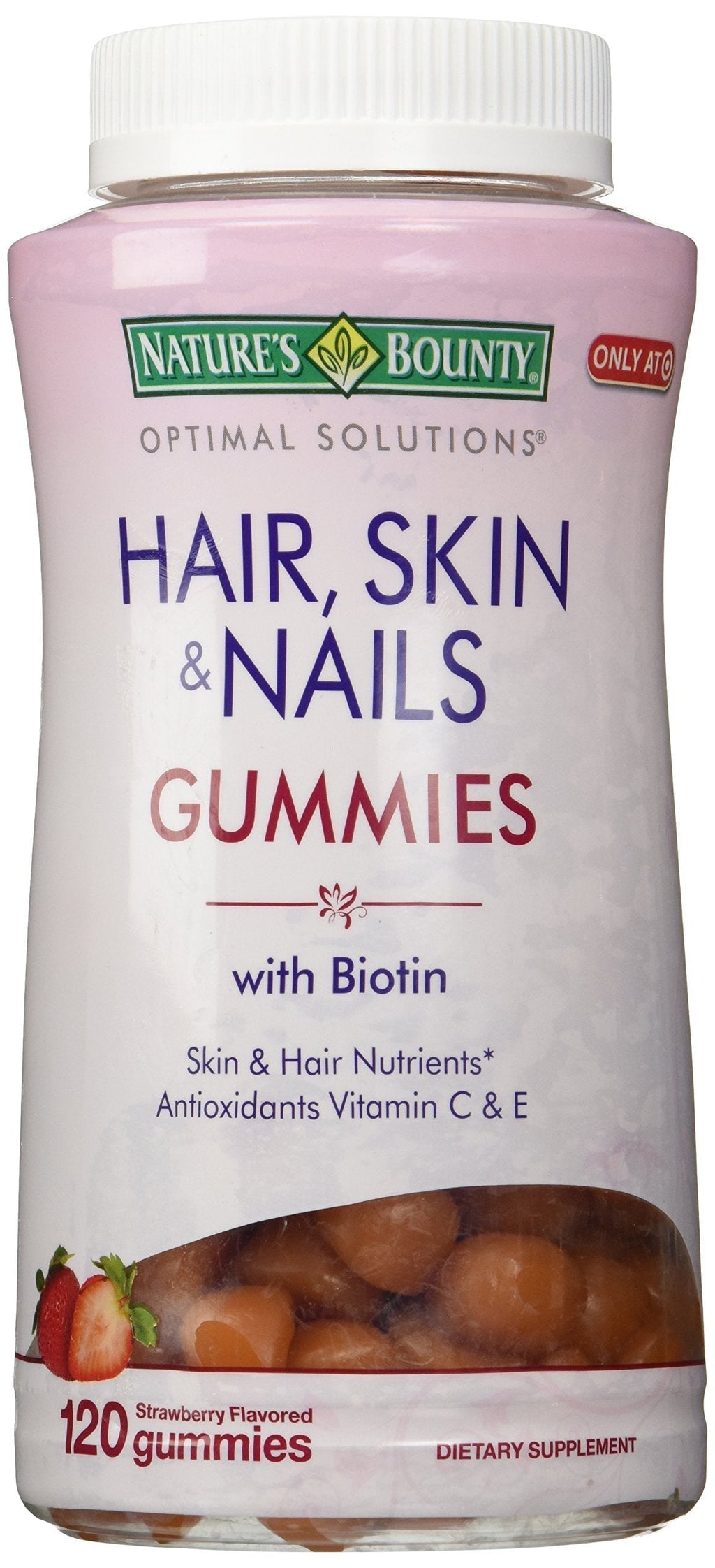 Nature's Bounty Optimal Solutions, Hair, Skin & Nails Gummies with Biotin - BeesActive Australia